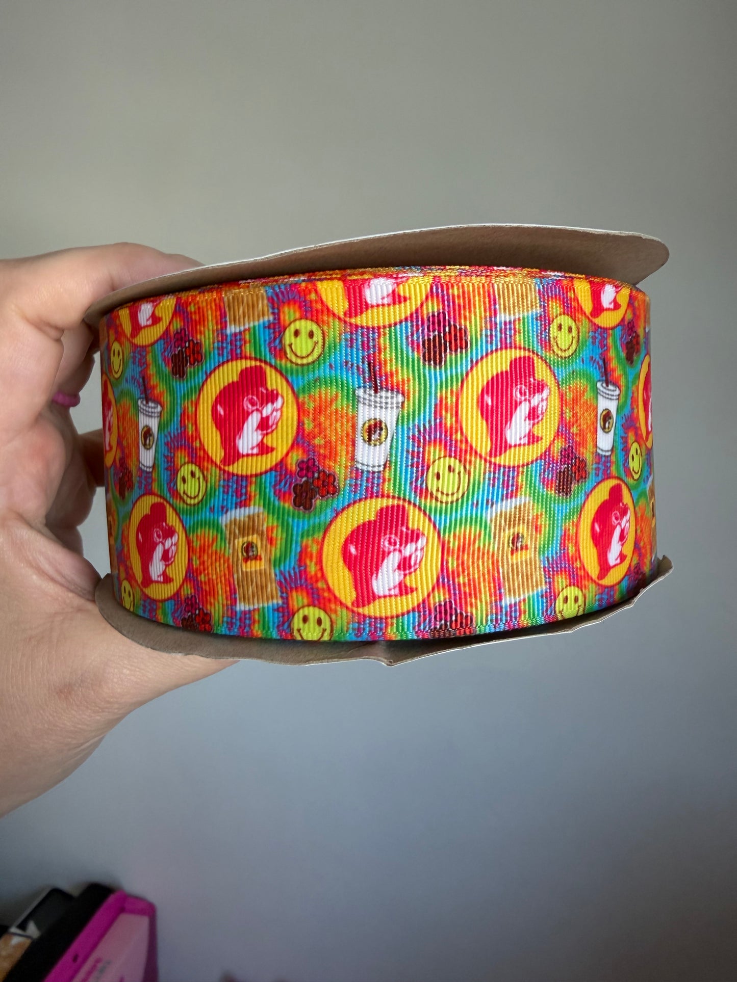 2.5” Grosgrain Beaver Ribbon (by the yard)
