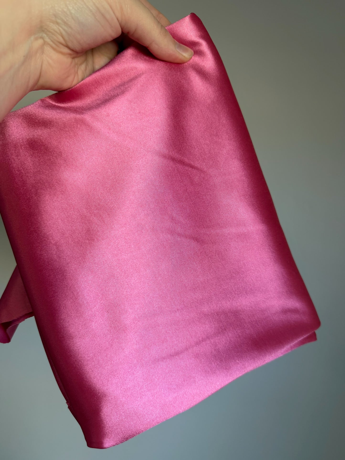 Pink Stretch Knit Satin 1Y