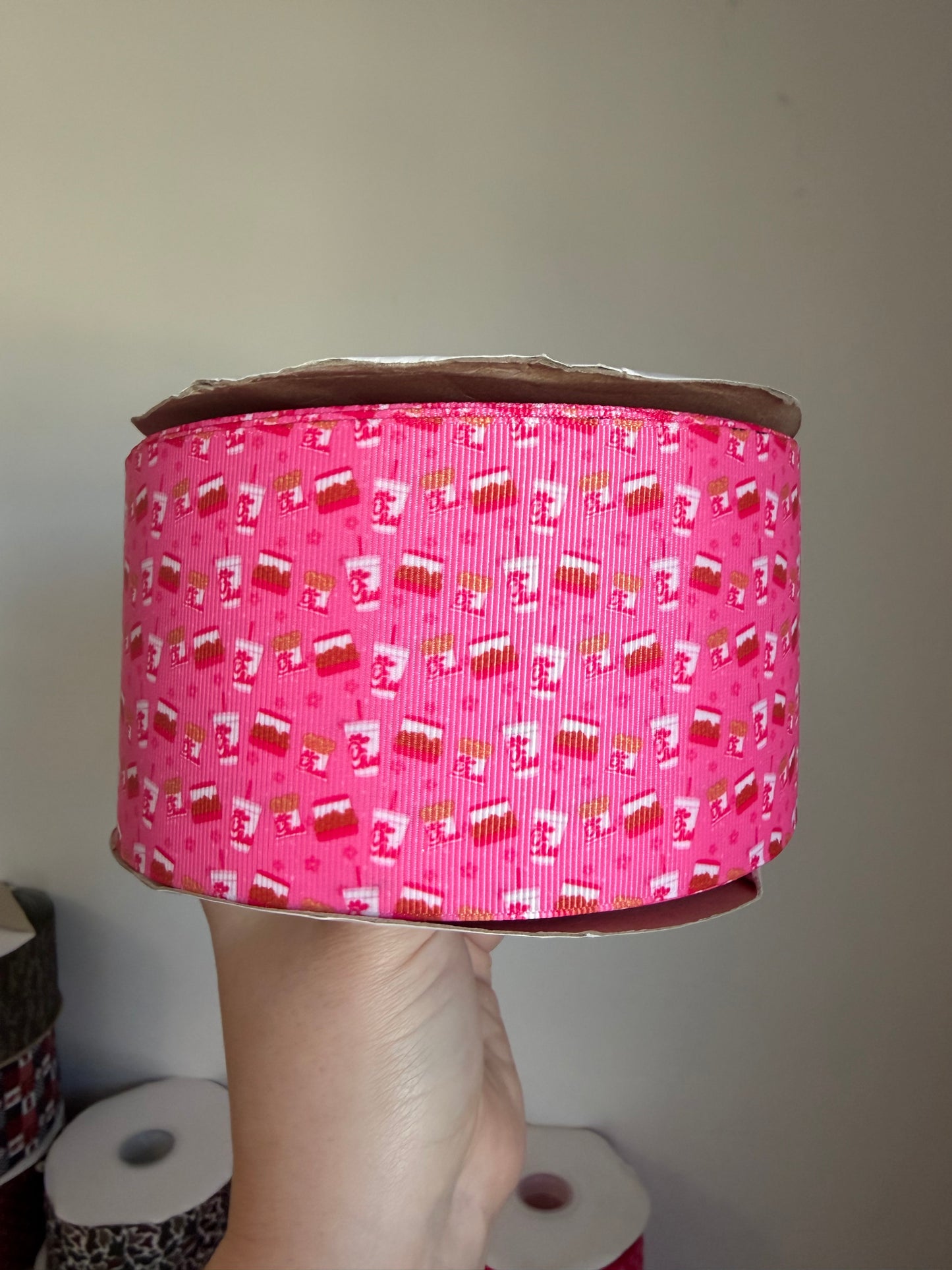 3” Grosgrain Chicken Ribbon (by the yard)