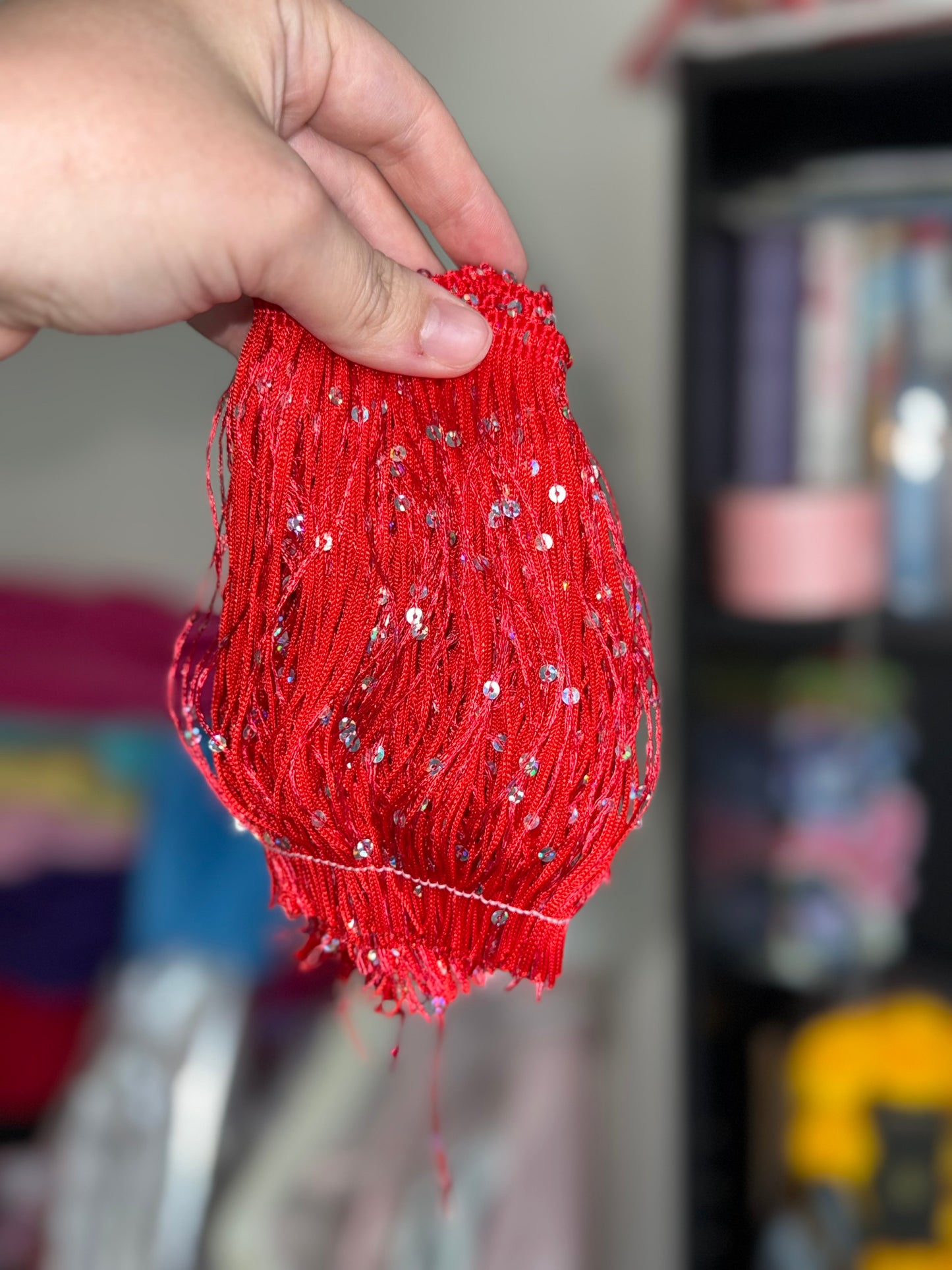 Red Sequin Fringe