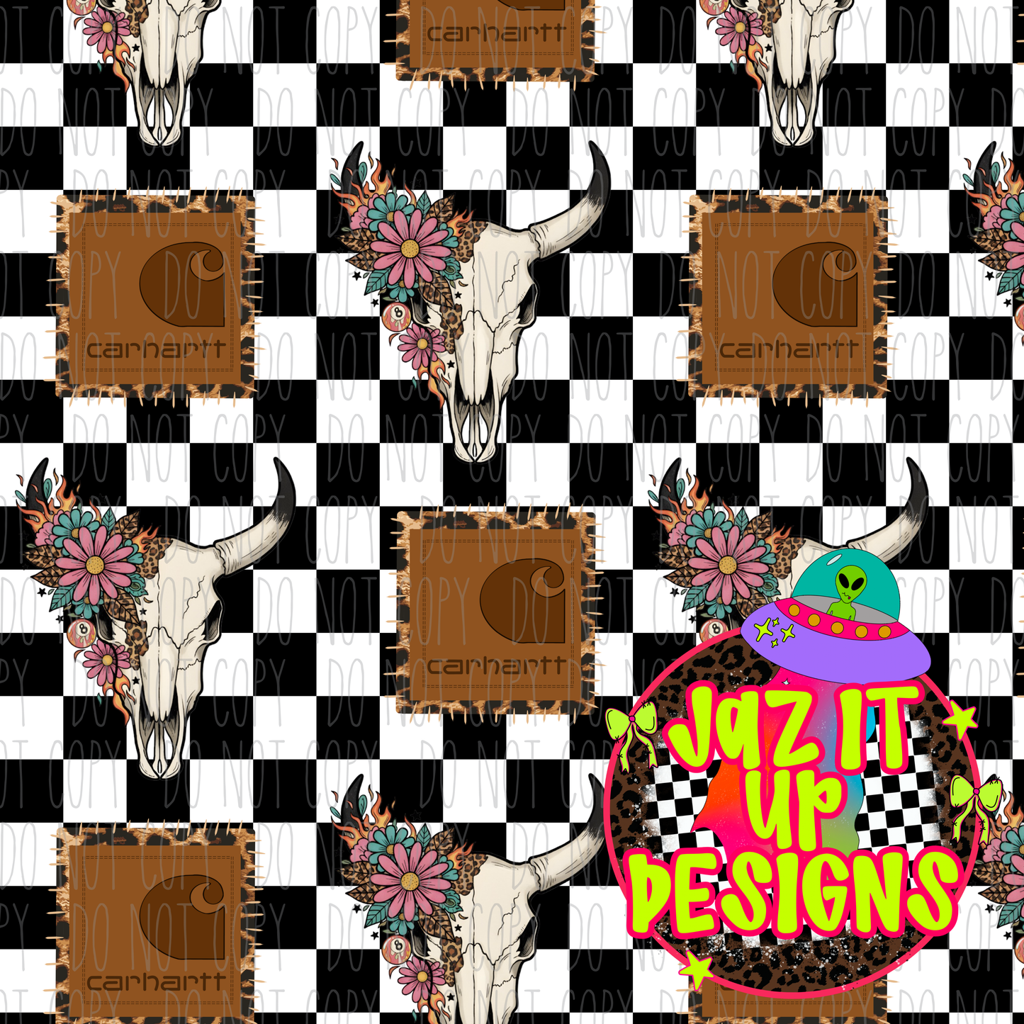 *Digital File* Steer Car 300DPI Seamless File