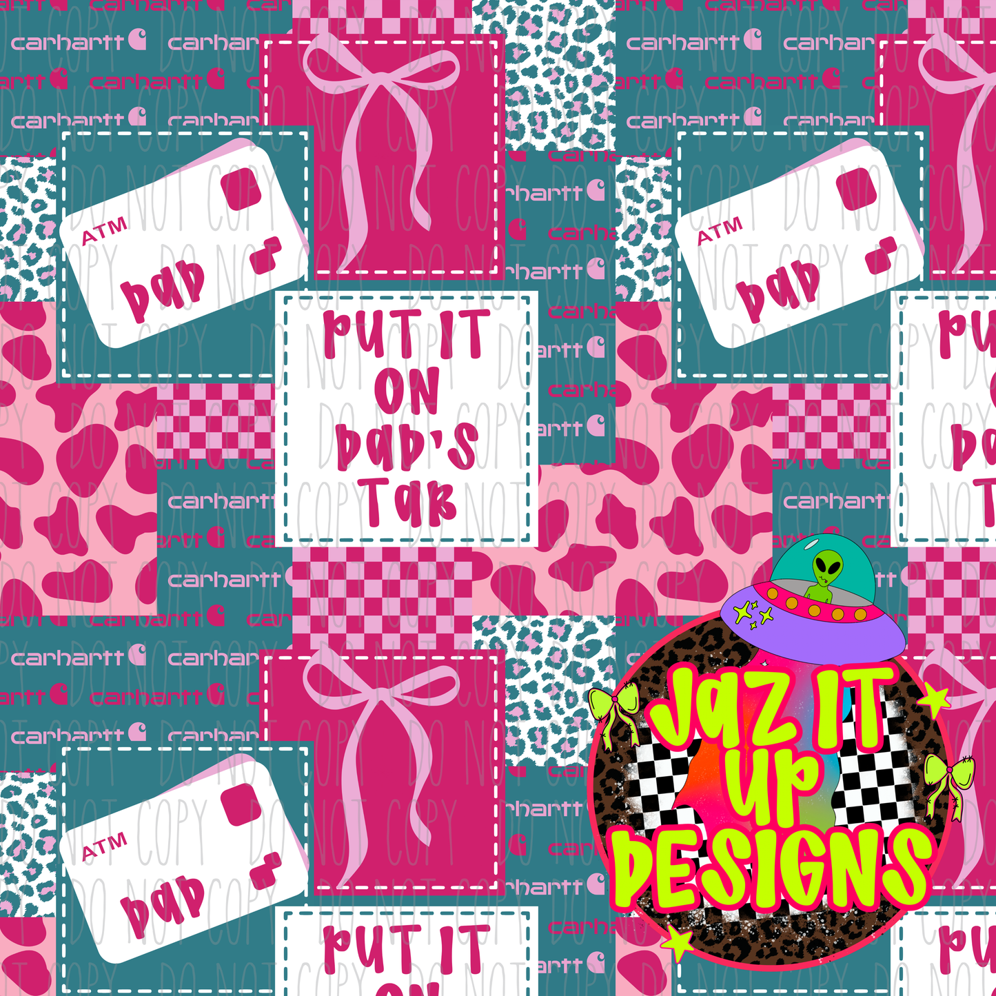 *Digital File* Car Dad’s Tab 300DPI Seamless File