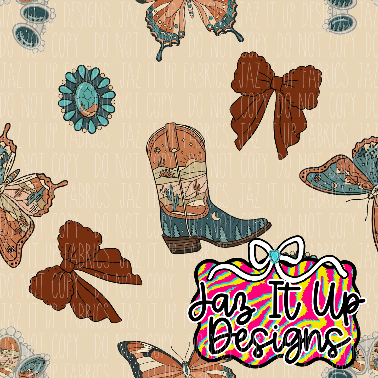 *Digital File* Western Tan 300DPI Seamless File