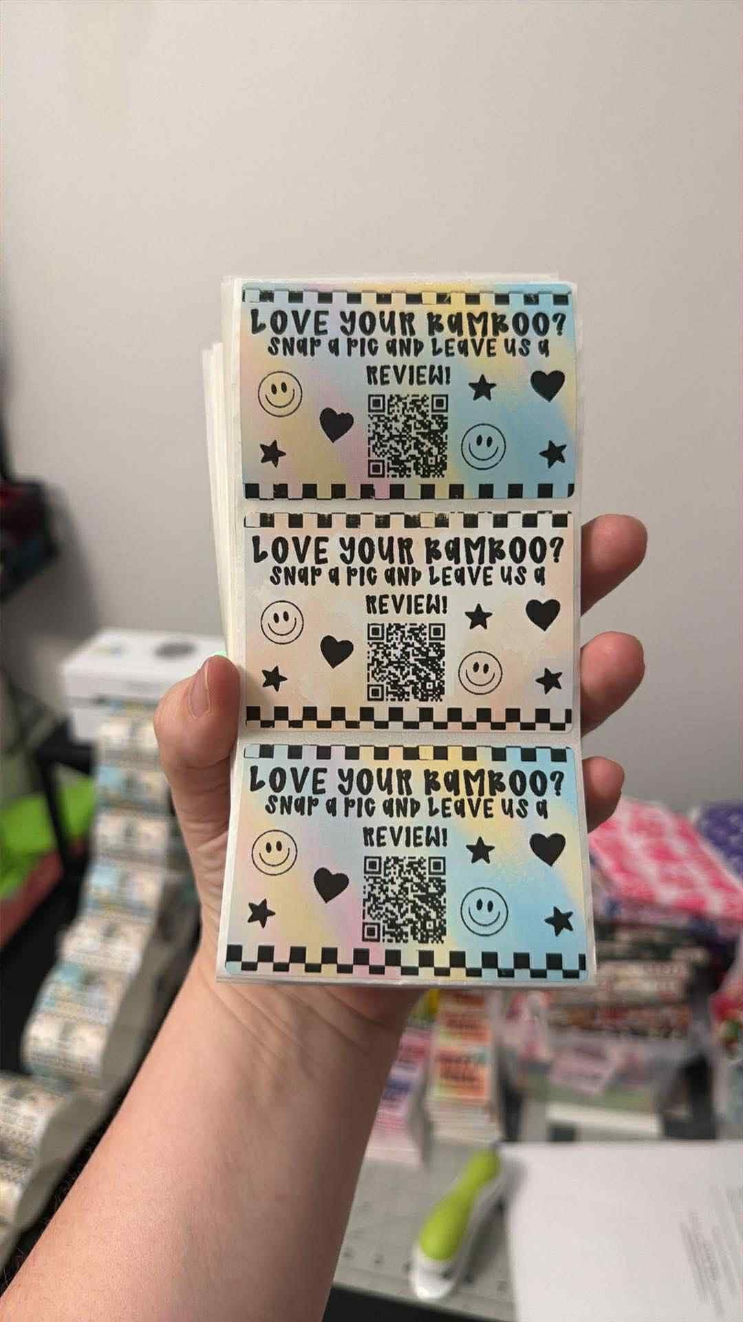 Love Your Bamboo QR Code - Muted Rainbow