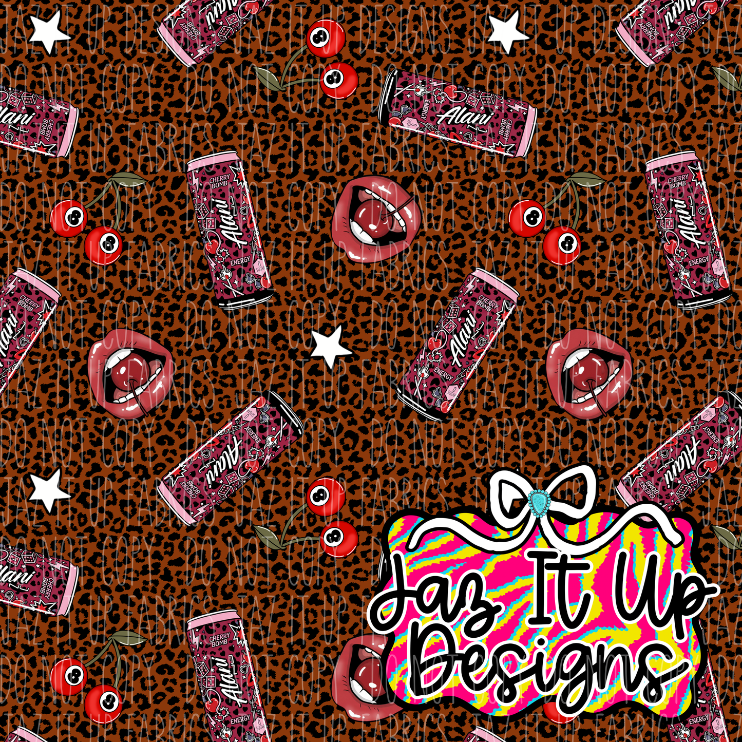 *Digital File* Cherry Energy 300DPI Seamless File