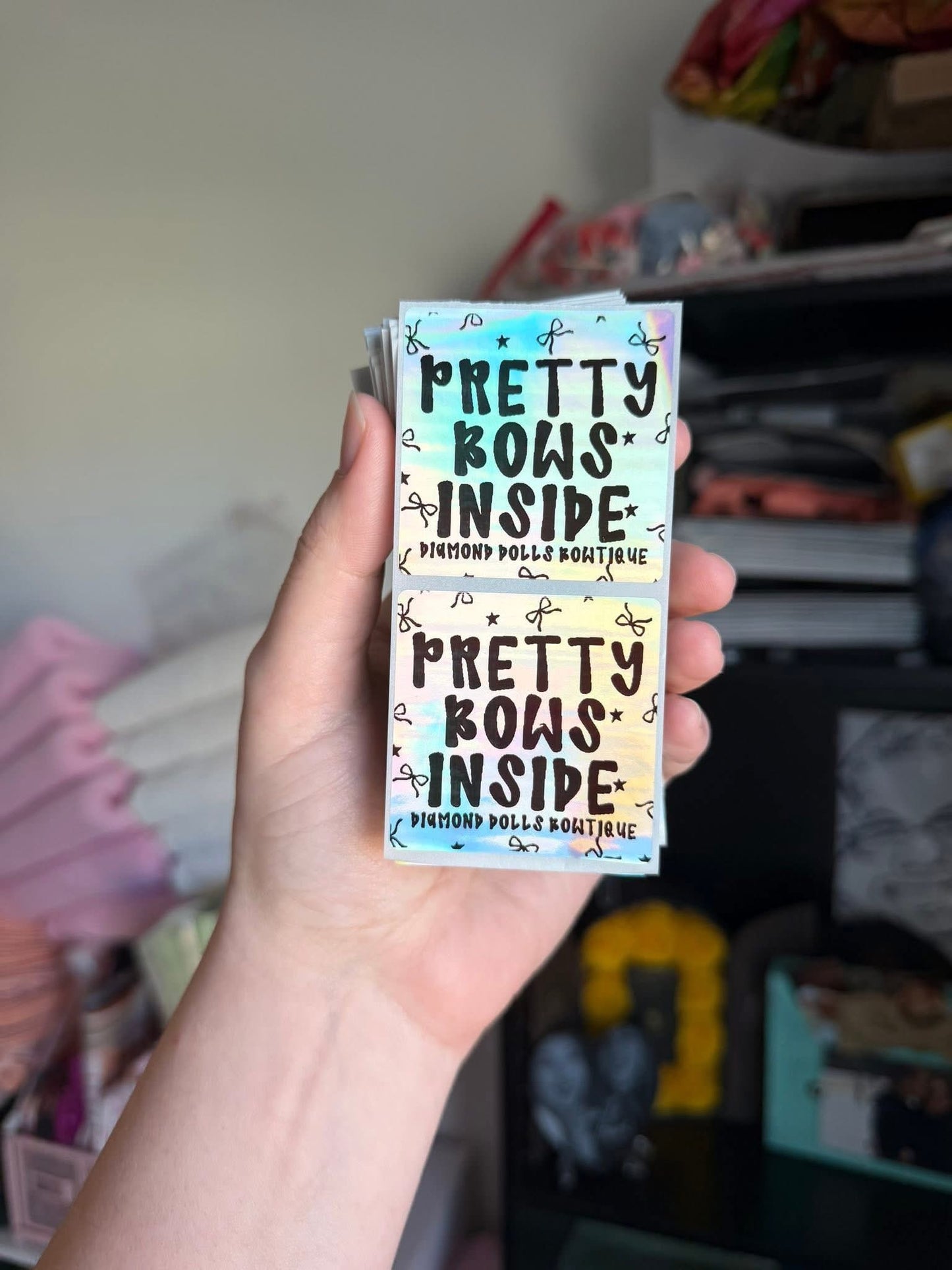 Pretty Bows Inside - Holographic