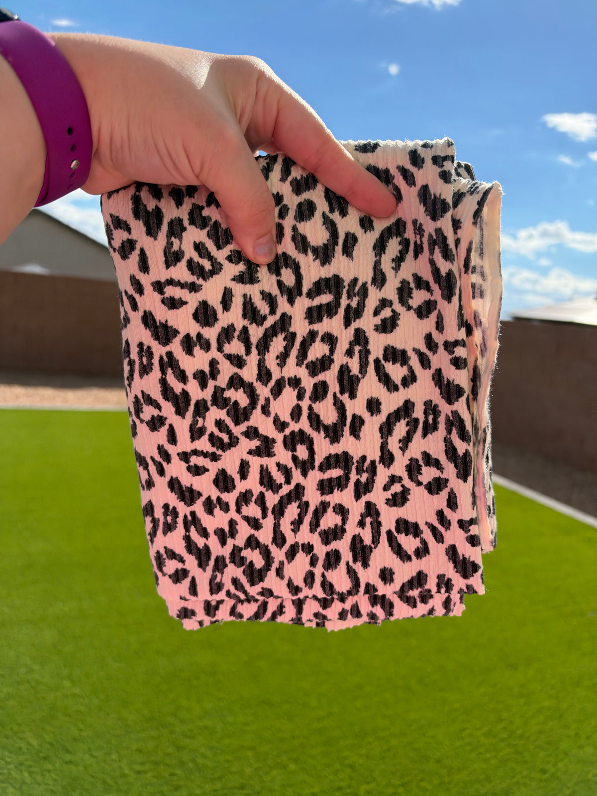 Single Yd Cut Urban Rib - Snow Leopard