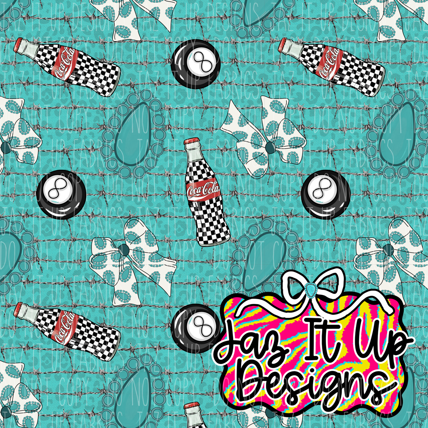 *Digital File* Western Soda 300DPI Seamless File