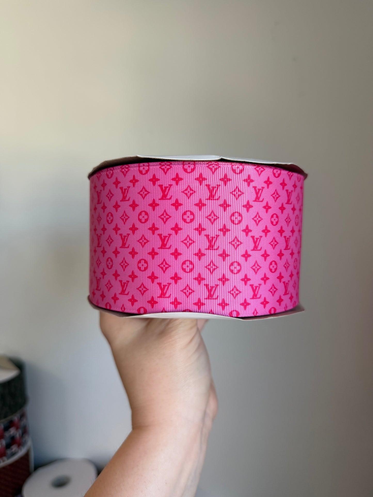 3” Grosgrain Pink Boujee Ribbon (by the yard)