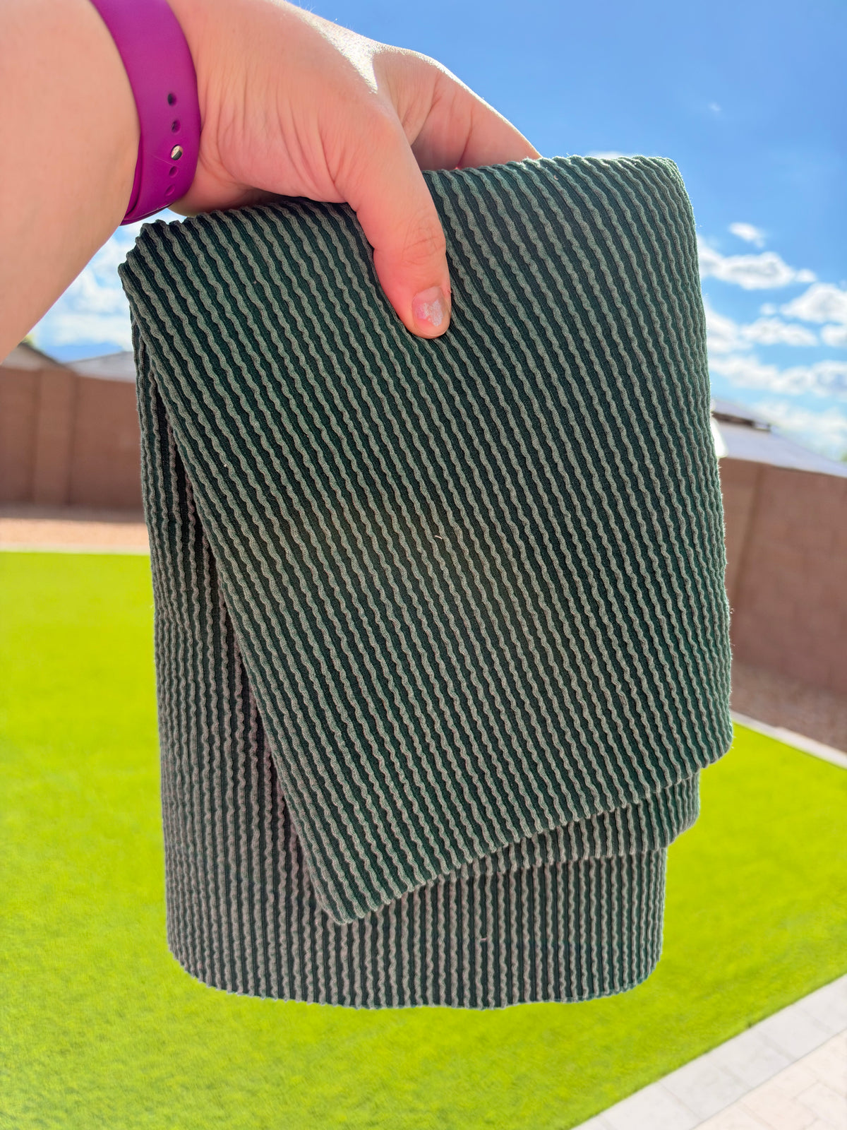 Single Yd Cut Urban Rib - Kelly