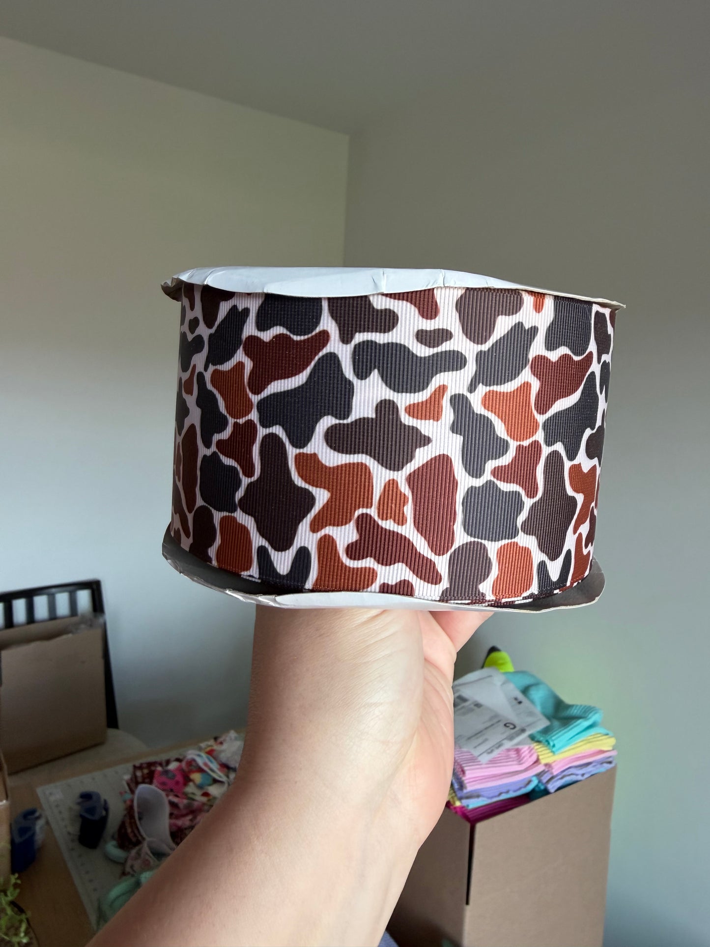 3” Grosgrain Camo Ribbon (by the yard)