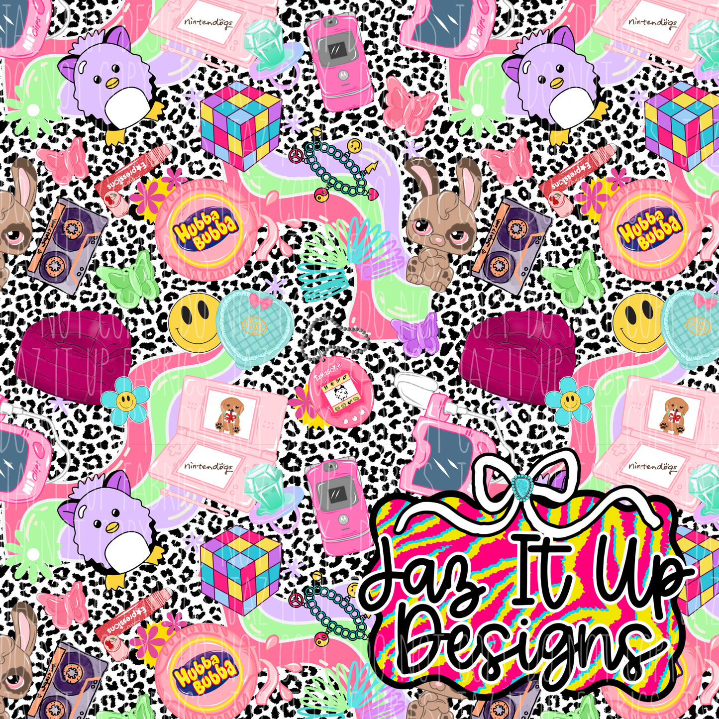 *Digital File* Nostalgic Girly 300DPI Seamless File