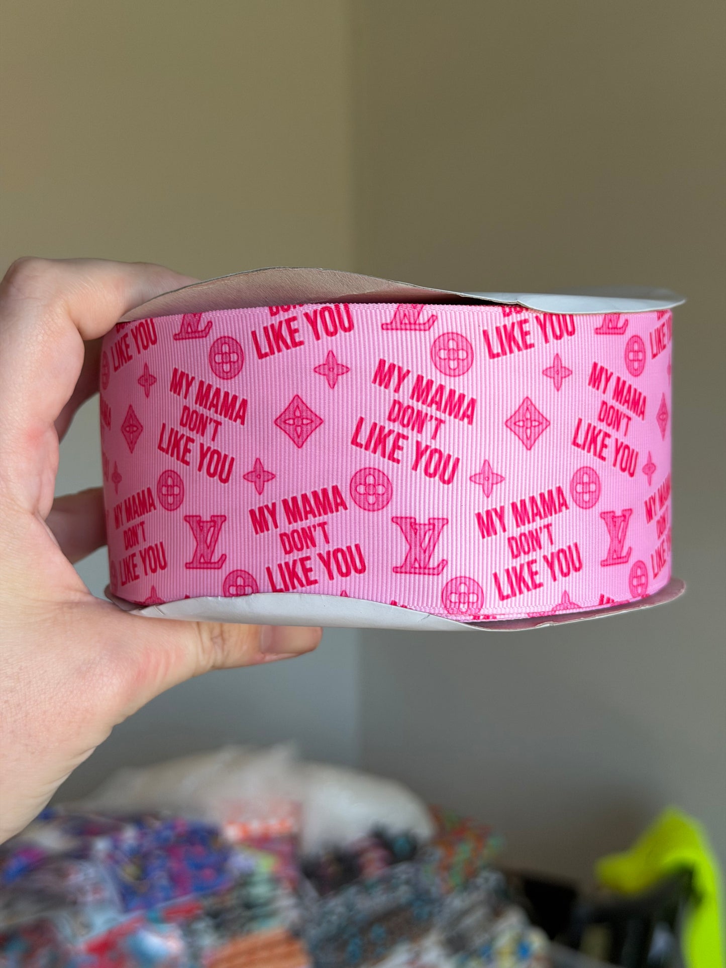 2.5” Grosgrain Don’t like You Ribbon (by the yard)