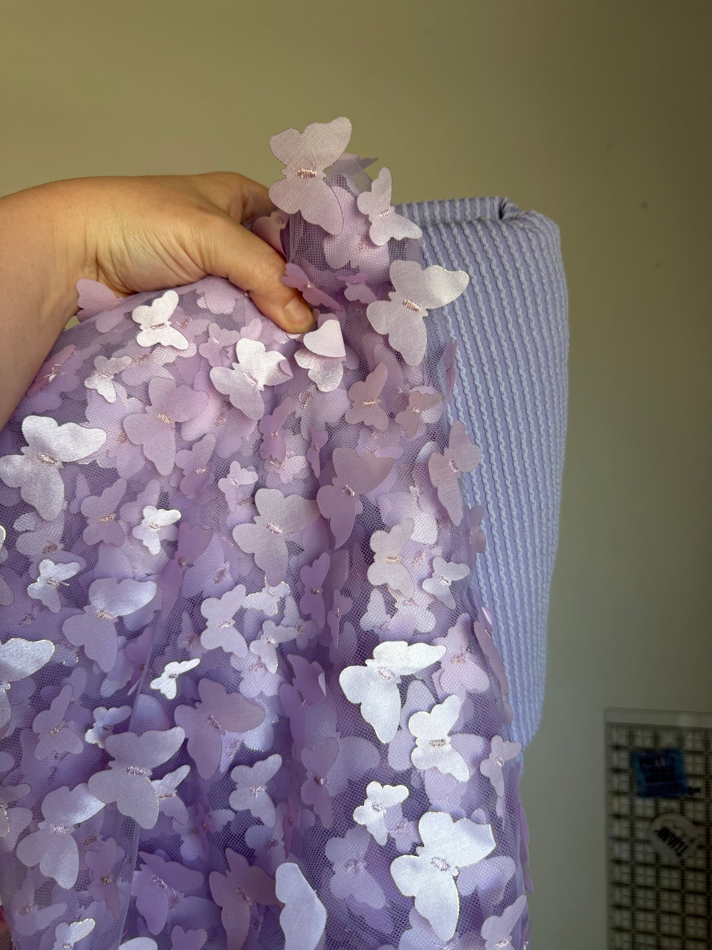 Purple Butterfly Mesh 1Y + Lilac Urban 1Y