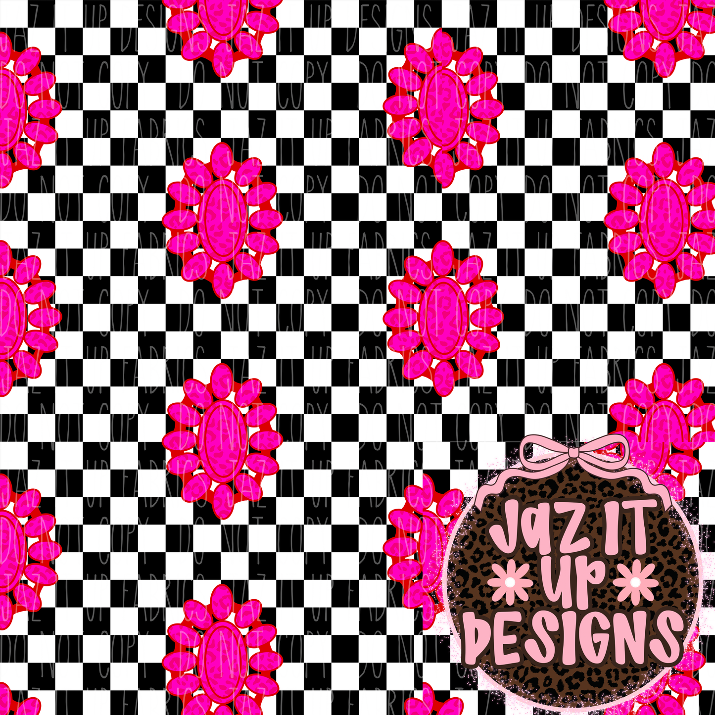 *Digital File* Checkered Concho 300DPI Seamless File