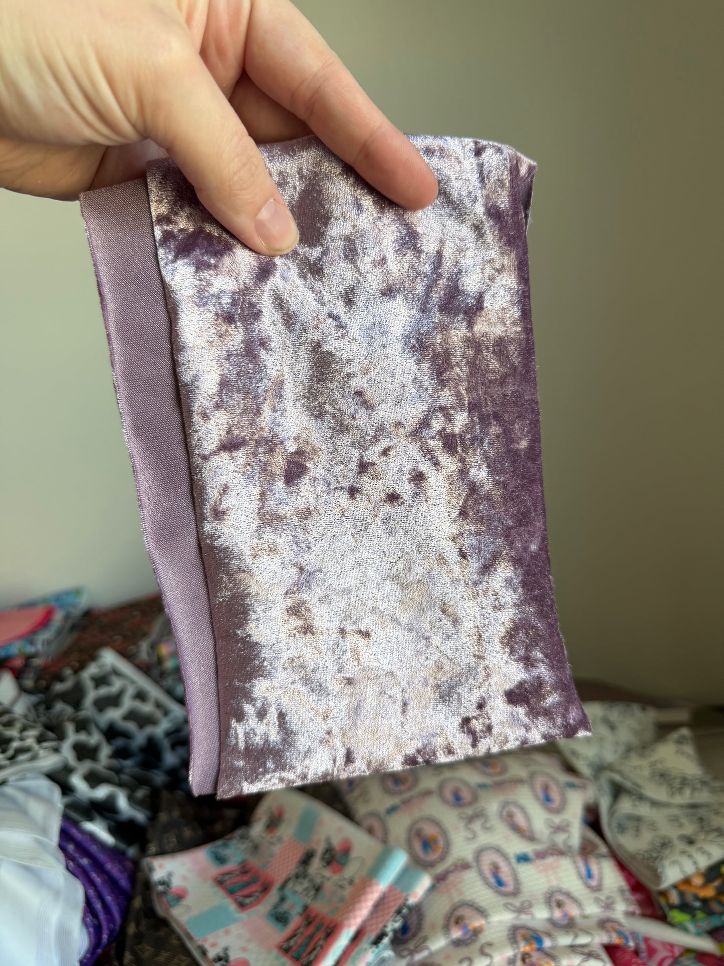 5xWOF Crushed Velvet - Lilac