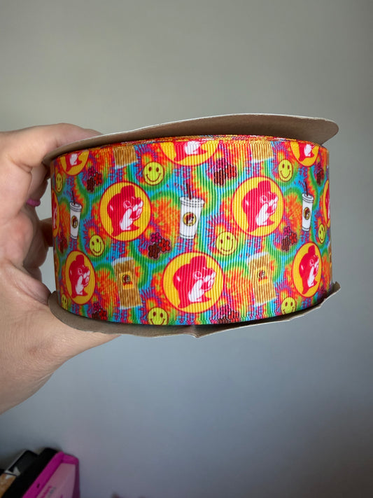 2.5” Grosgrain Beaver Ribbon (by the yard)
