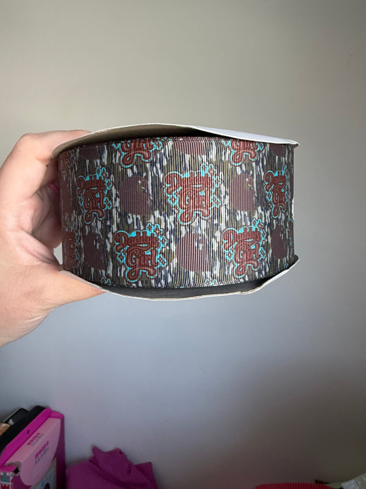 2.5” Grosgrain Daddy’s Girl Ribbon (by the yard)