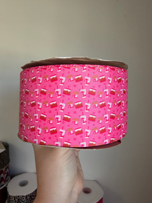 3” Grosgrain Chicken Ribbon (by the yard)