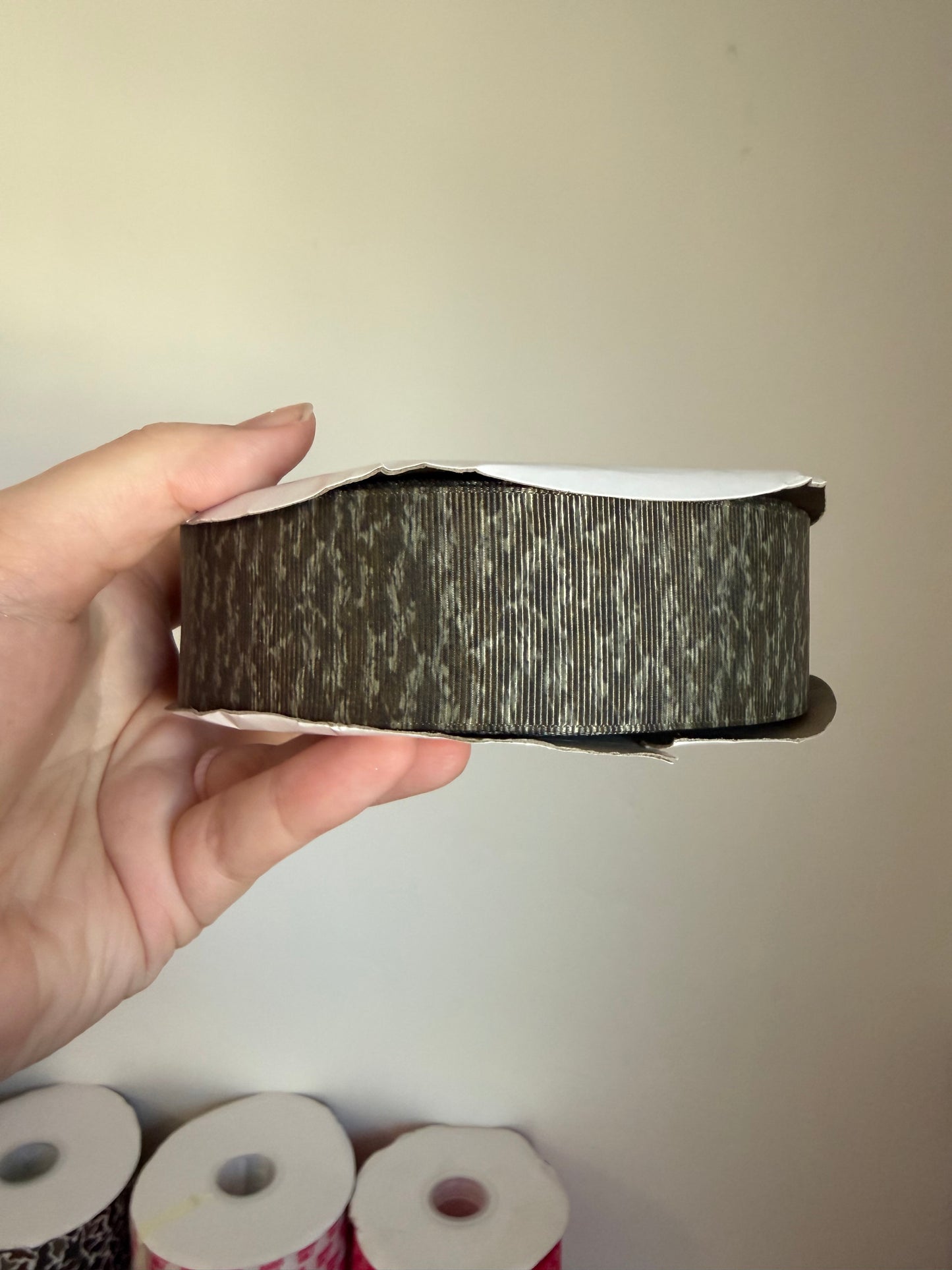 1.5” Grosgrain Bottom Camo Ribbon (by the yard)