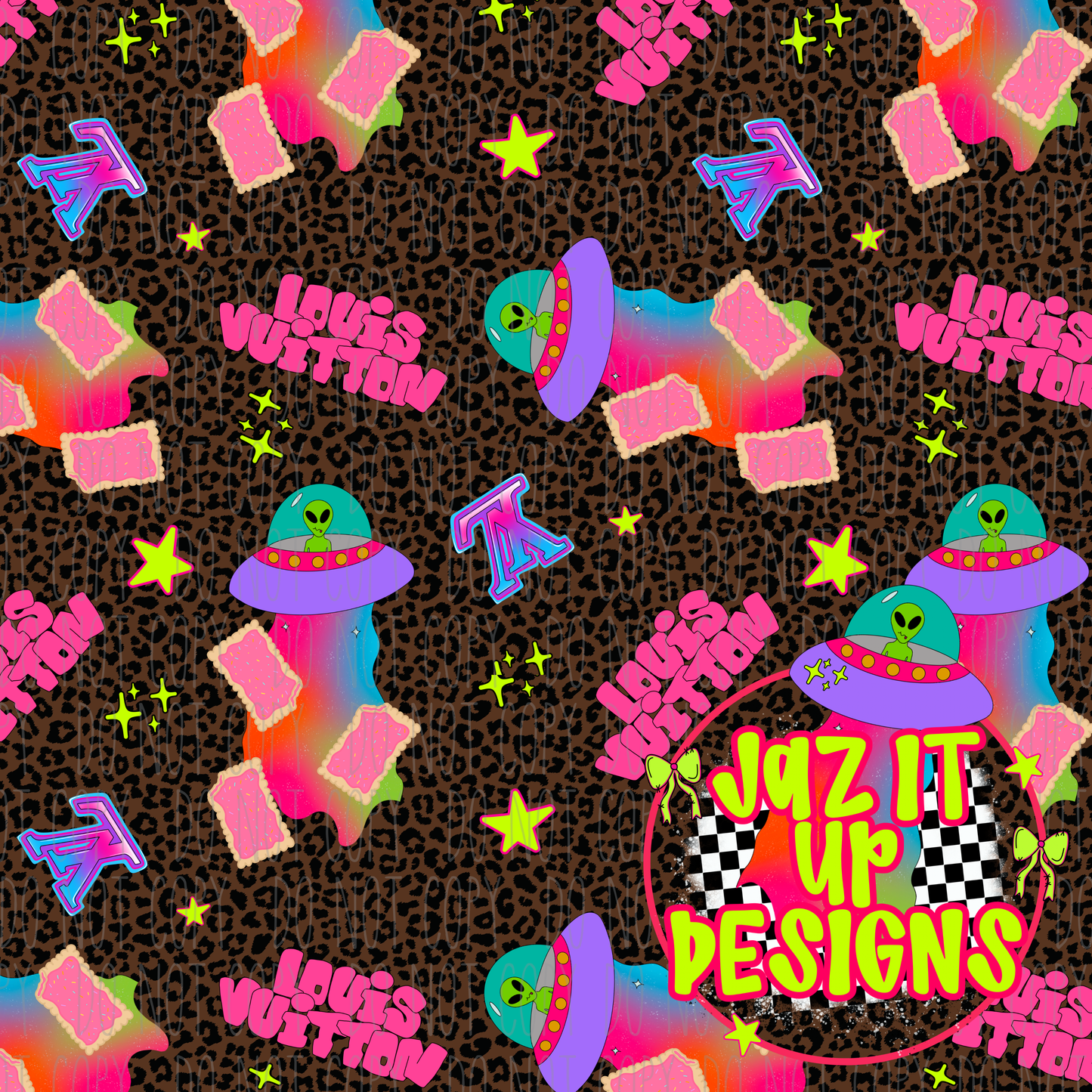 *Digital File* Boujee Alien 300DPI Seamless File