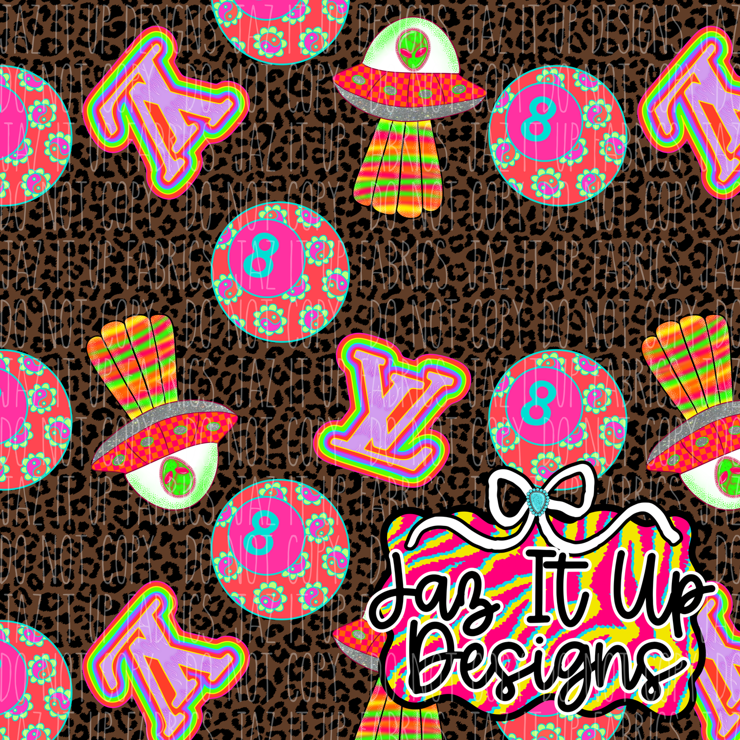 *Digital File* Boujee Alien 300DPI Seamless File