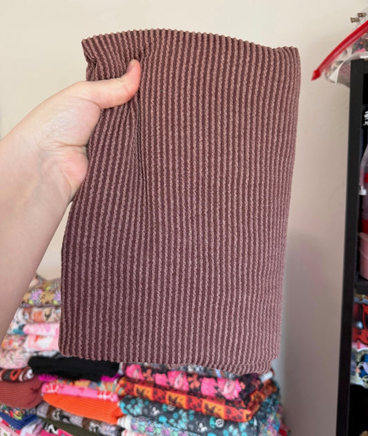 Single Yd Cut Urban Rib - Brown
