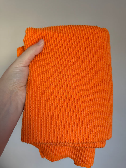 Single Yd Cut Urban Rib - Orange
