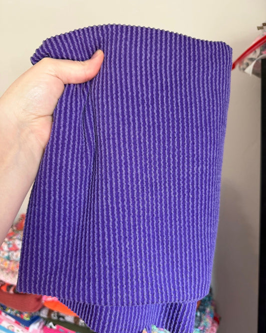 Single Yd Cut Urban Rib - Purple