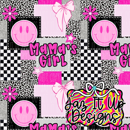 *Digital File* Mama’s Girl Smiley 300DPI Seamless File
