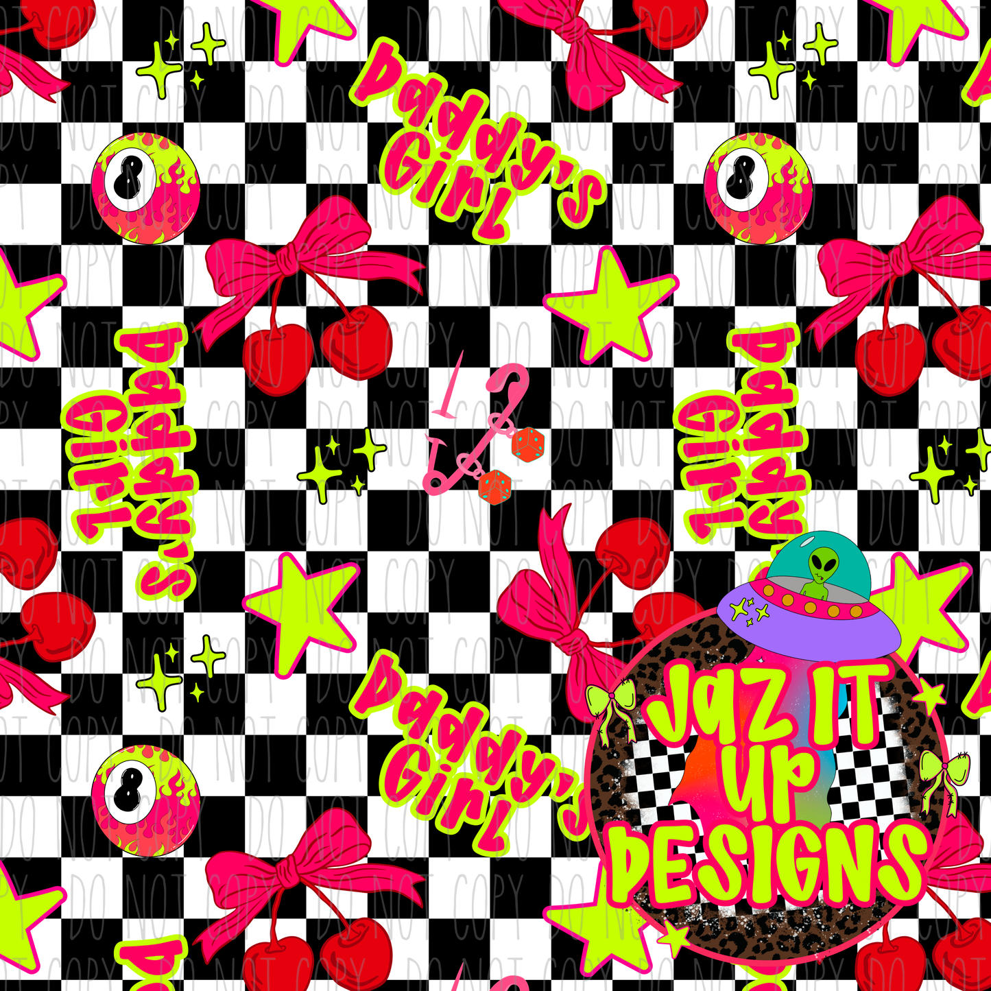 *Digital File* Daddy’s Girl 300DPI Seamless File