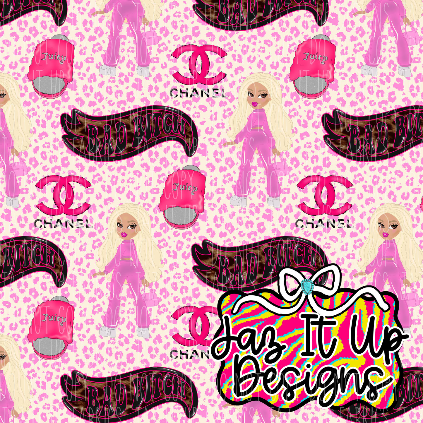 *Digital File* Bad B 300DPI Seamless File