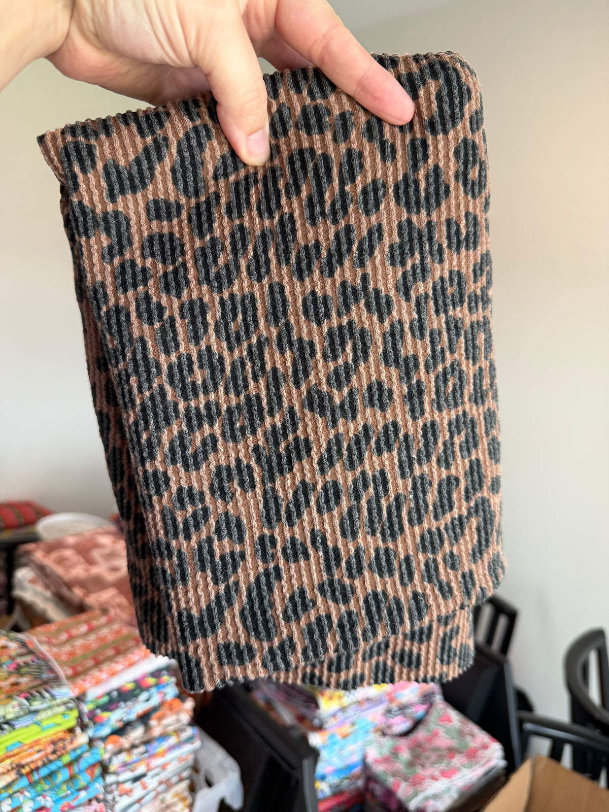 Single Yd Cut Urban Rib - Fall Leopard