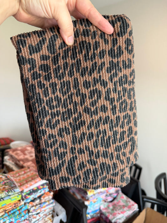 Single Yd Cut Urban Rib - Fall Leopard