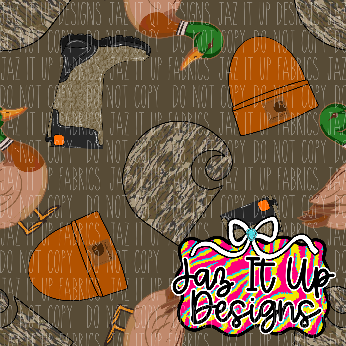 *Digital File* Boujee Duck Car 300DPI Seamless File