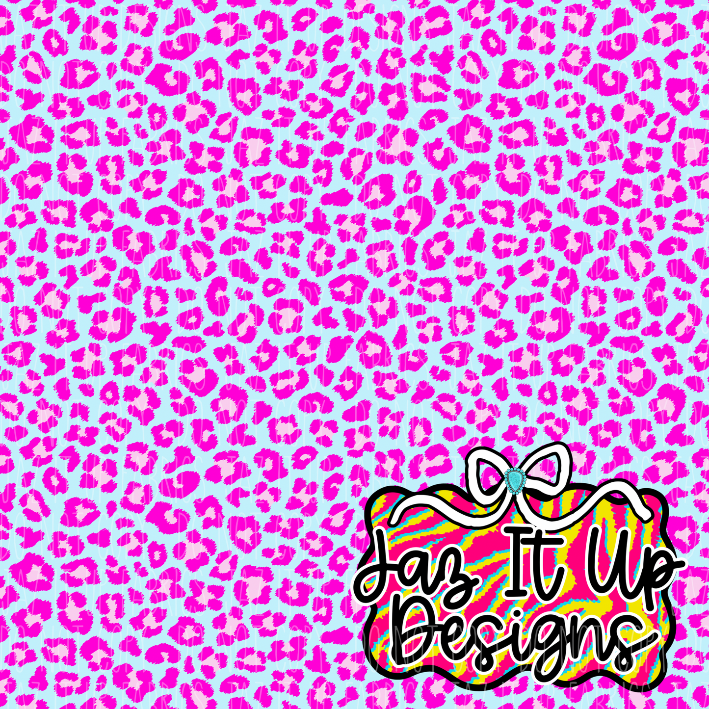 *Digital File* Pink Leopard 300DPI Seamless File