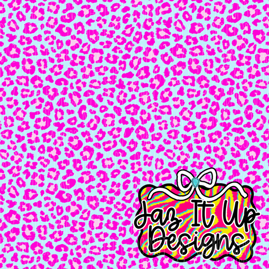 *Digital File* Pink Leopard 300DPI Seamless File