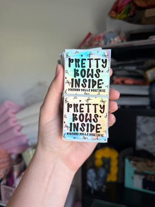 Pretty Bows Inside - Holographic