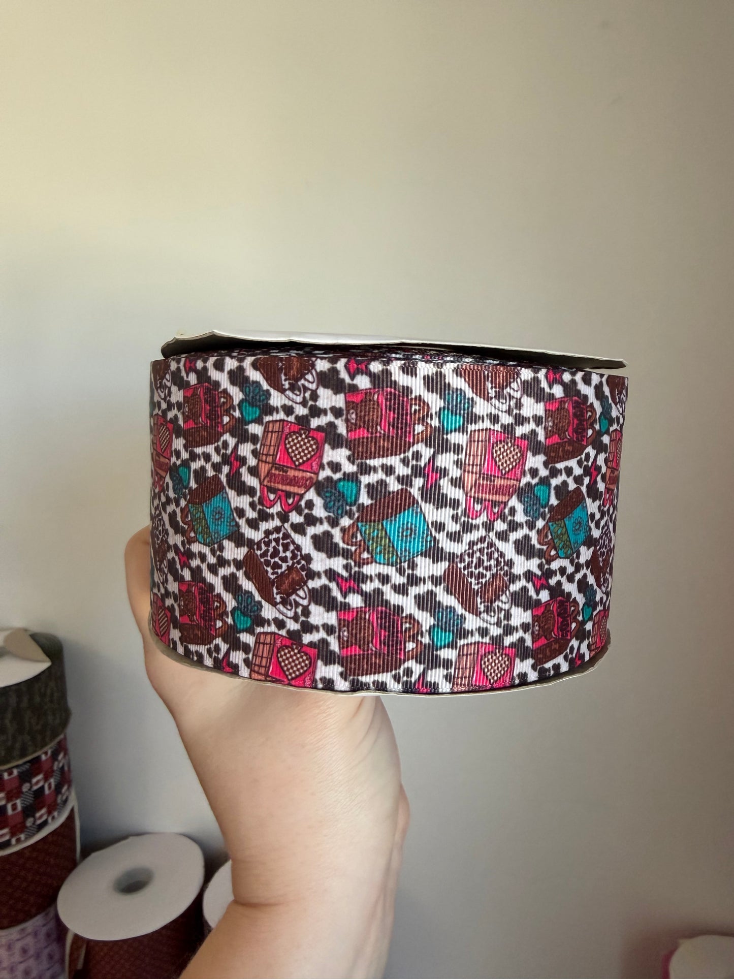 3” Grosgrain Western Kids Meals Ribbon (by the yard)