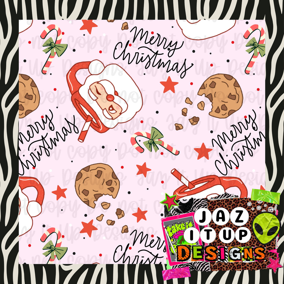 *Digital* 300DPI Seamless Vintage Cookies