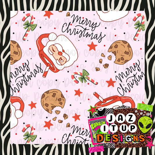 *Digital* 300DPI Seamless Vintage Cookies