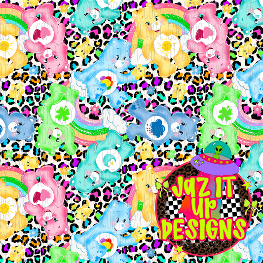 *Digital File* Neon Bears 300DPI Seamless File