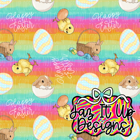 *Digital File* Rainbow Easter 300DPI Seamless File