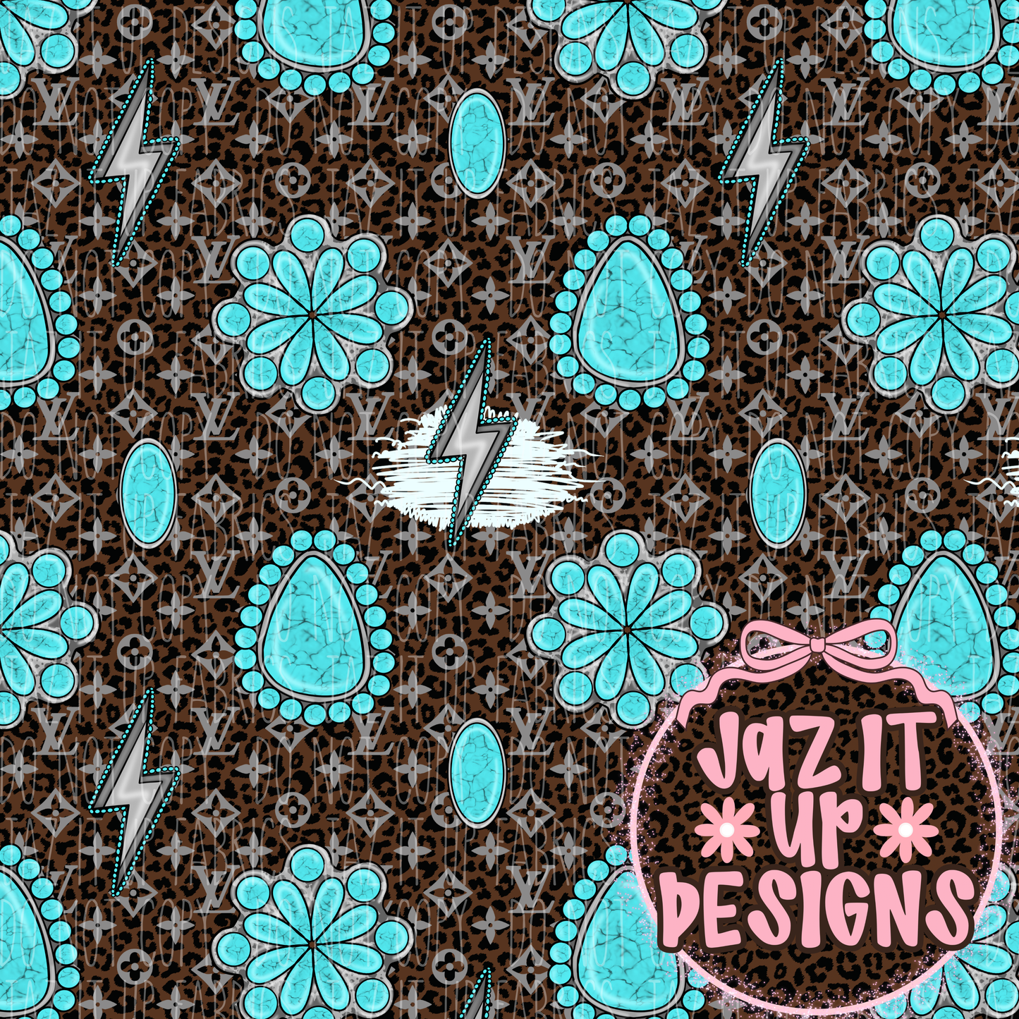 *Digital File* Boujee Concho 300DPI Seamless File