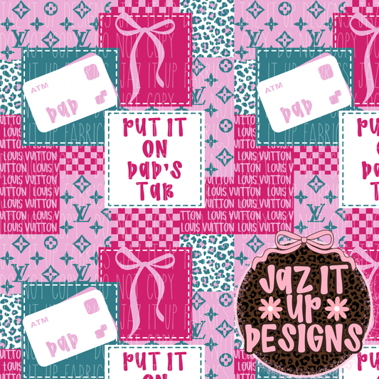 *Digital File* Dad’s Tab 300DPI Seamless File