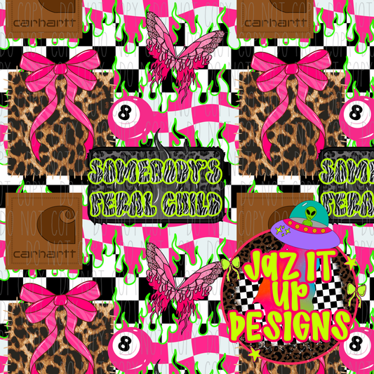 *Digital File* Feral Child 300DPI Seamless File