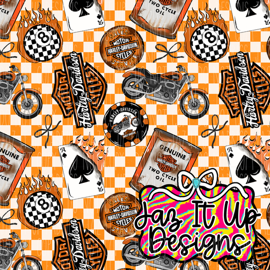 *Digital File* Biker 300DPI Seamless File