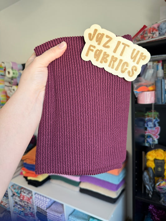 Single Yd Cut Urban Rib - Cranberry