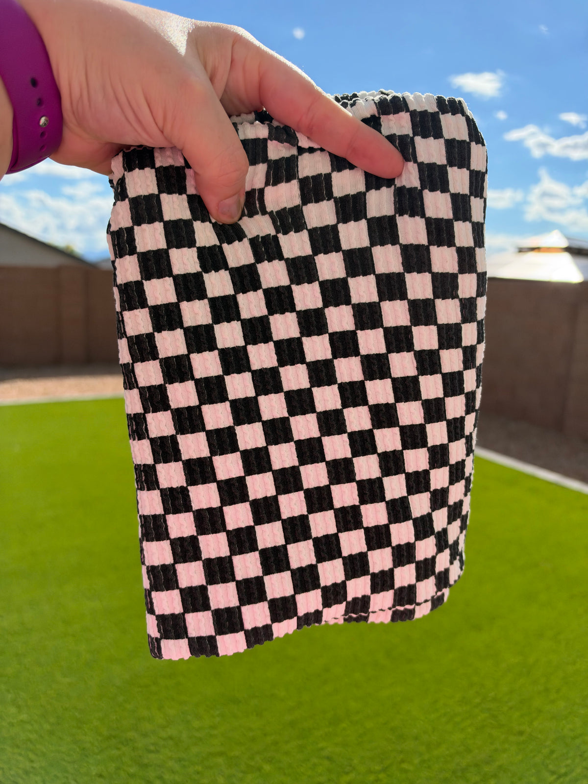 Single Yd Cut Urban Rib - Checkered