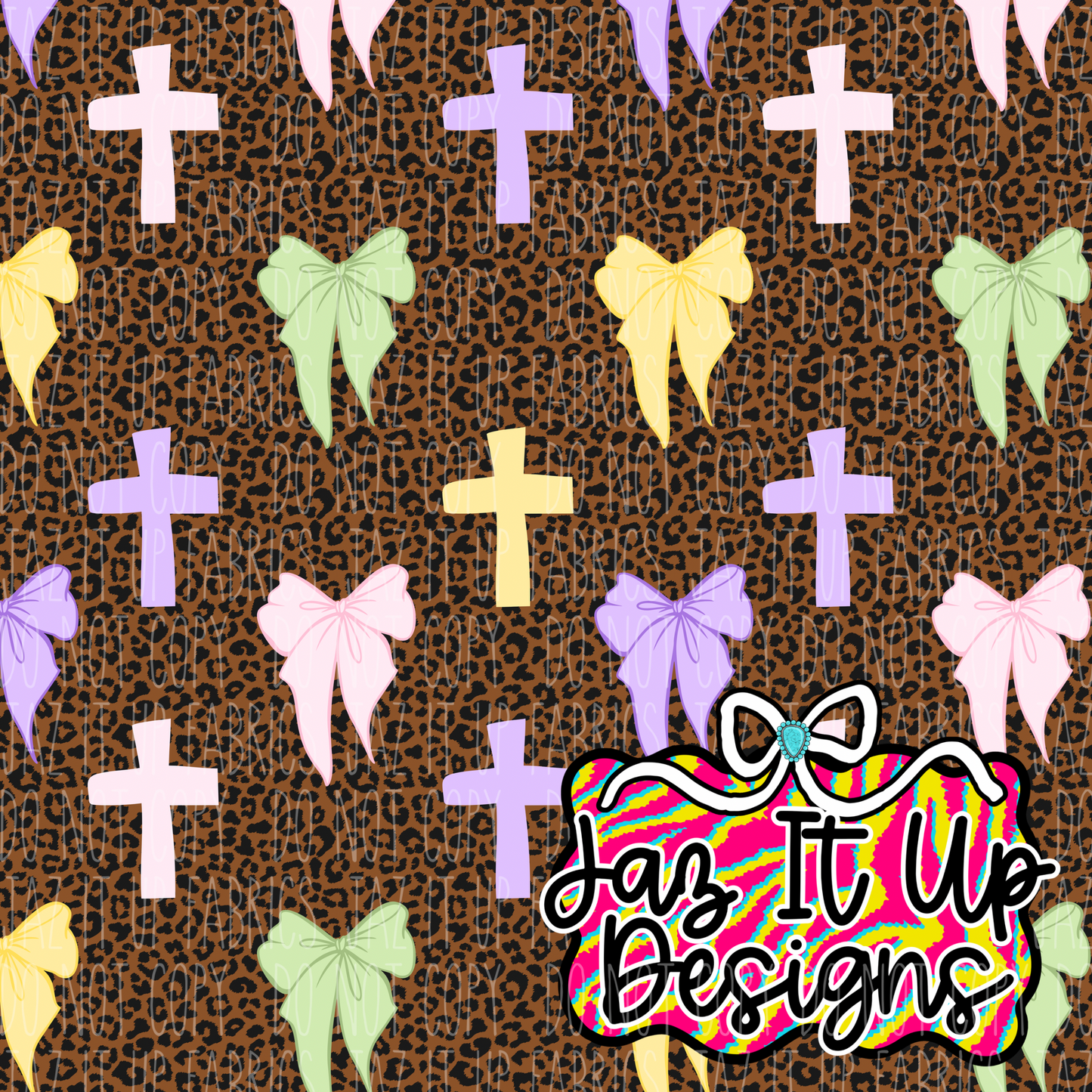 *Digital File* Pastel Coquette Cross 300DPI Seamless File